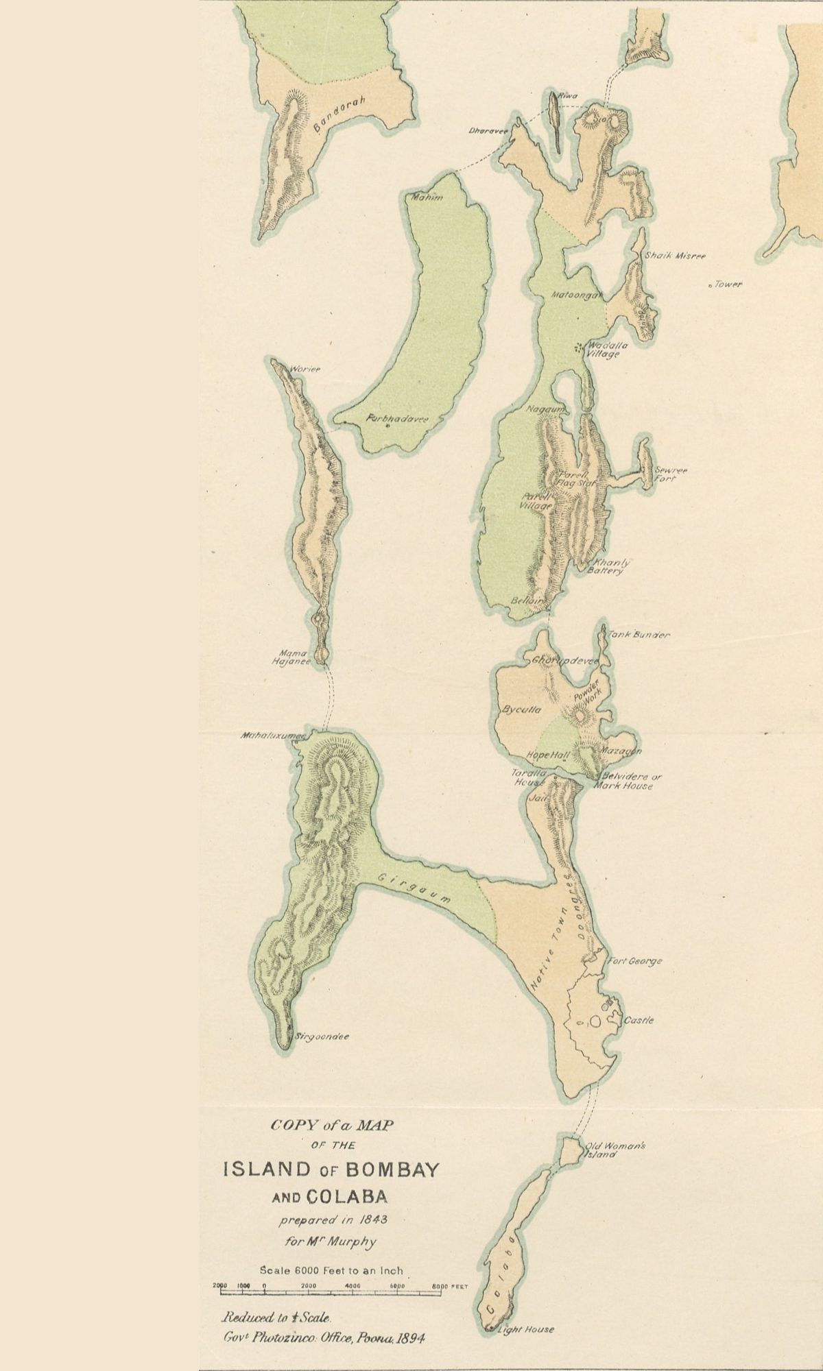 Bombay and Colaba, 1843